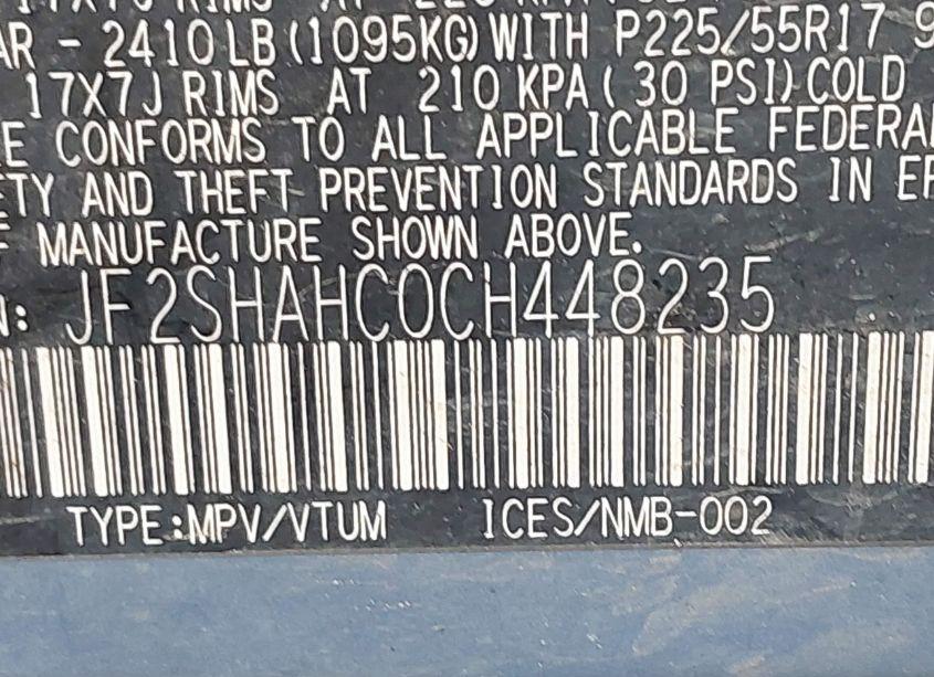 Photo 9 of 2012 Subaru Forester 2.5X TOURING (VIN JF2SHAHC0CH448235)