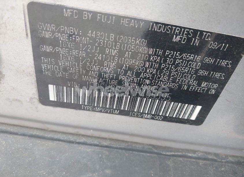 Photo 9 of 2012 Subaru Forester 2.5X (VIN JF2SHBBC4CH405595)