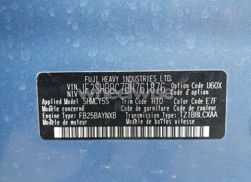 Photo 9 of 2011 Subaru Forester 2.5X (VIN JF2SHBBC7BH761876)