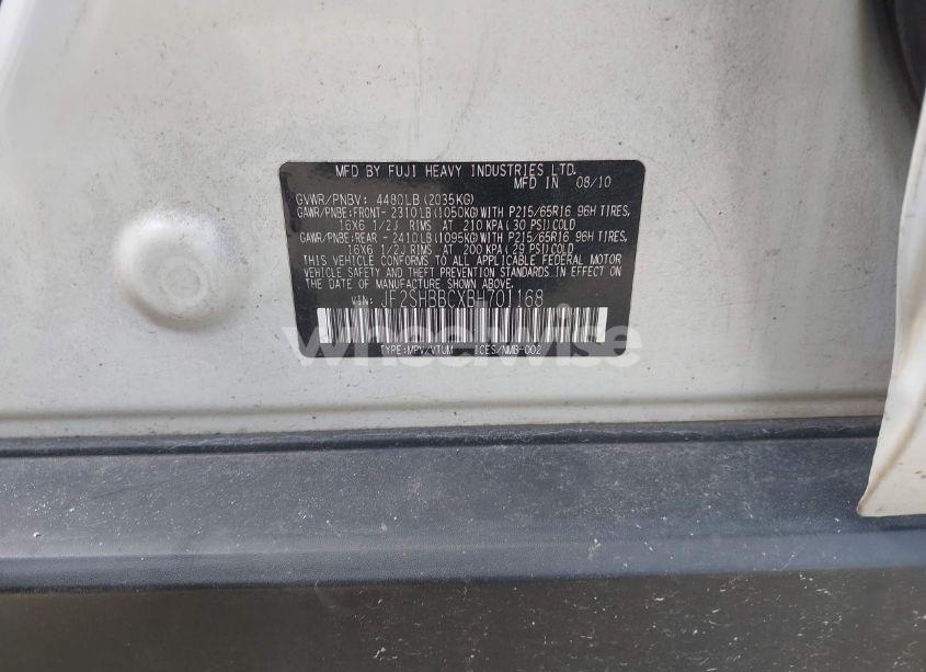 Photo 9 of 2011 Subaru Forester 2.5X (VIN JF2SHBBCXBH701168)