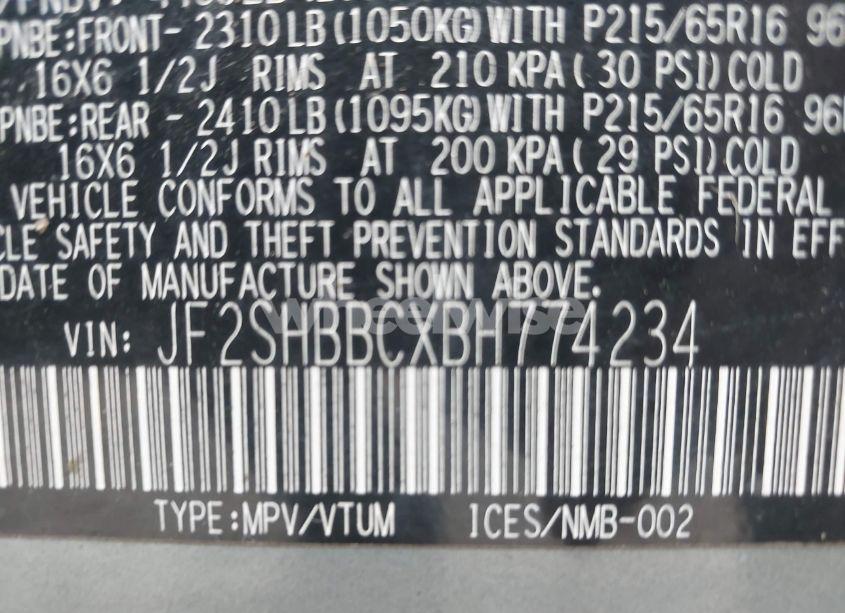 Photo 9 of 2011 Subaru Forester 2.5X (VIN JF2SHBBCXBH774234)