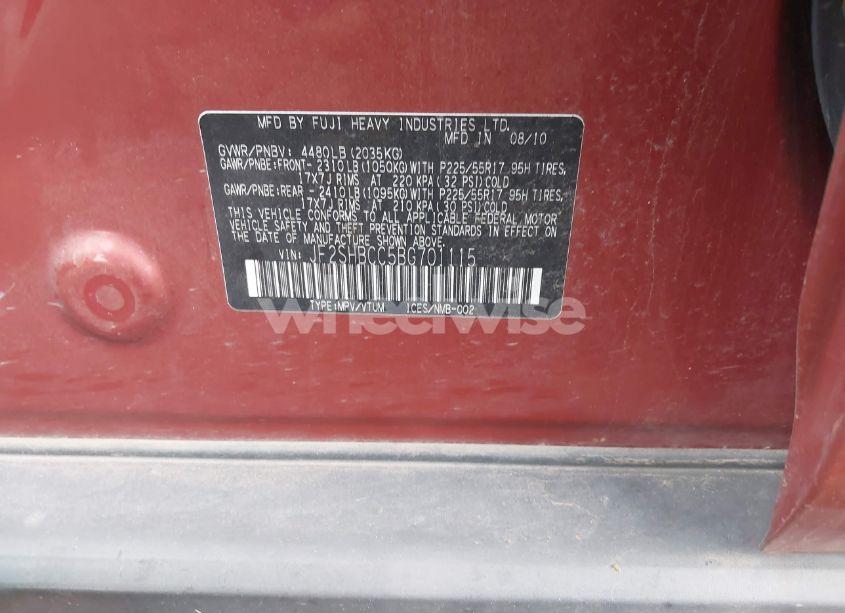 Photo 9 of 2011 Subaru Forester 2.5X PREMIUM (VIN JF2SHBCC5BG701115)
