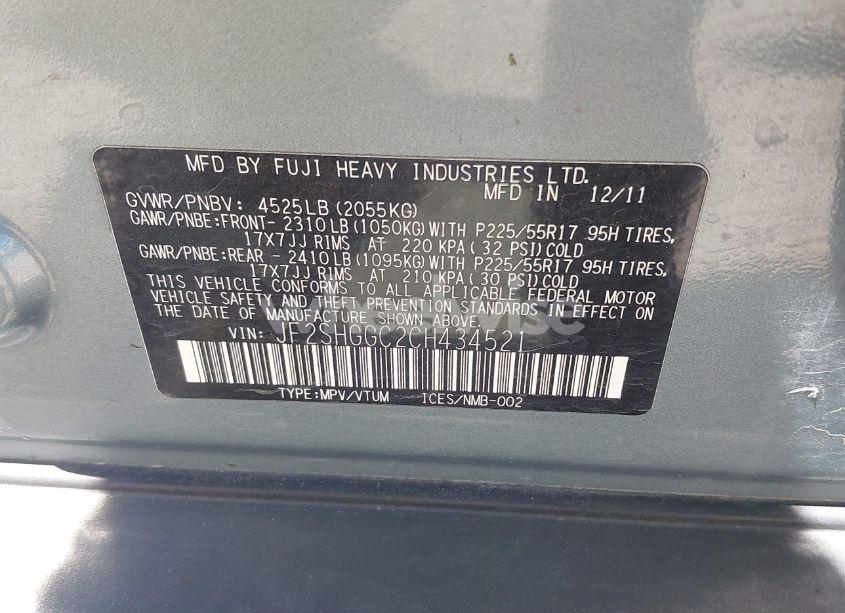 Photo 9 of 2012 Subaru Forester 2.5XT TOURING (VIN JF2SHGGC2CH434521)