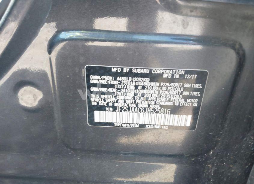 Photo 9 of 2018 Subaru Forester 2.5I (VIN JF2SJAAC6JH525816)