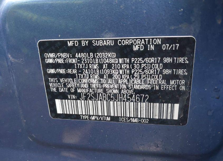 Photo 9 of 2018 Subaru Forester 2.5I (VIN JF2SJABC5JH454672)