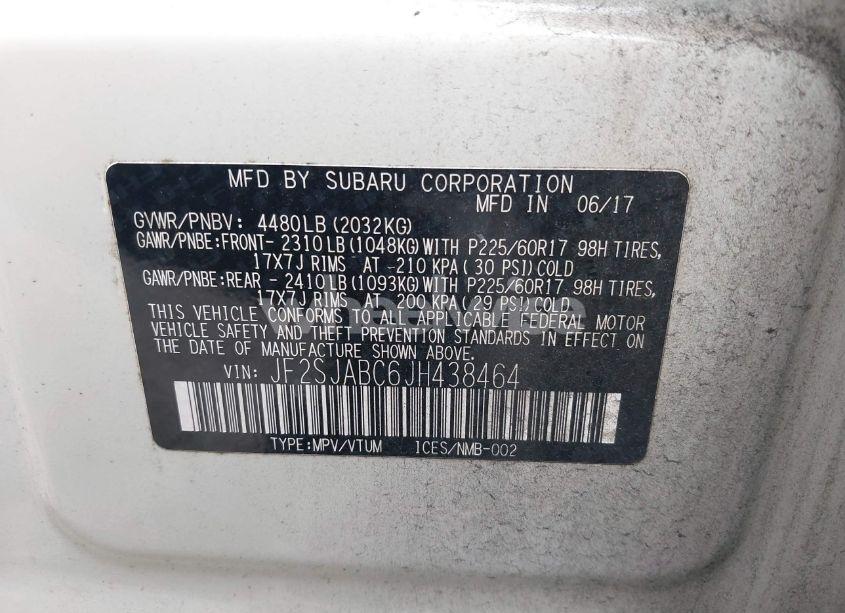 Photo 9 of 2018 Subaru Forester 2.5I (VIN JF2SJABC6JH438464)