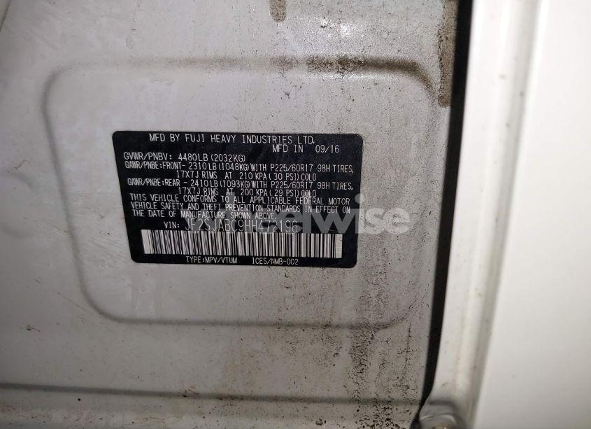 Photo 9 of 2017 Subaru Forester 2.5I (VIN JF2SJABC9HH472196)