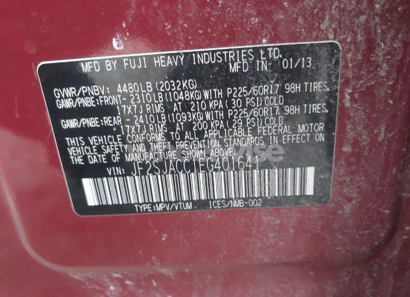 Photo 9 of 2014 Subaru Forester 2.5I PREMIUM (VIN JF2SJACC1EG401641)