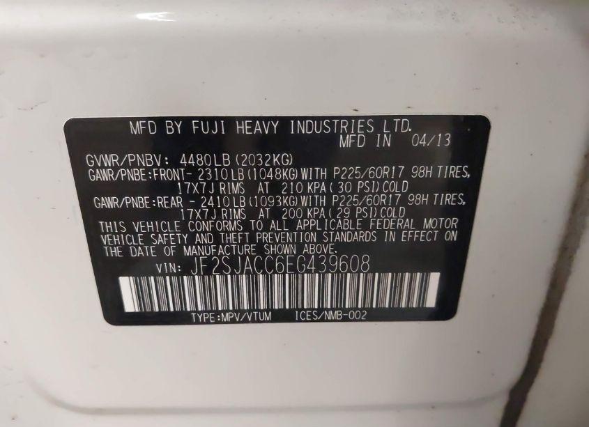 Photo 9 of 2014 Subaru Forester 2.5I PREMIUM (VIN JF2SJACC6EG439608)