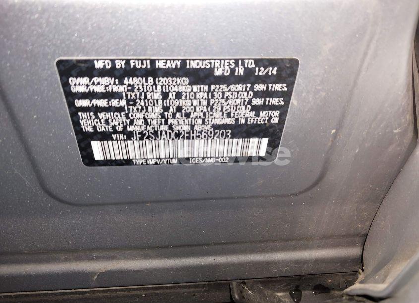 Photo 9 of 2015 Subaru Forester 2.5I PREMIUM (VIN JF2SJADC2FH569203)