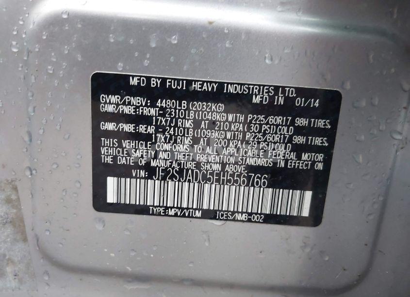 Photo 9 of 2014 Subaru Forester 2.5I PREMIUM (VIN JF2SJADC5EH556766)