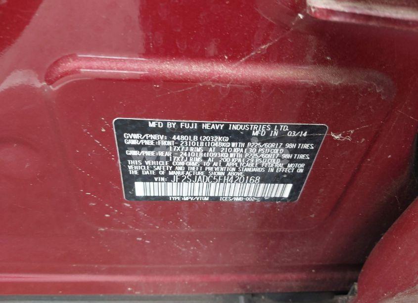 Photo 9 of 2015 Subaru Forester 2.5I PREMIUM (VIN JF2SJADC5FH420168)