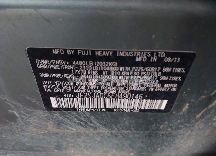 Photo 9 of 2014 Subaru Forester 2.5I PREMIUM (VIN JF2SJADC6EH490146)