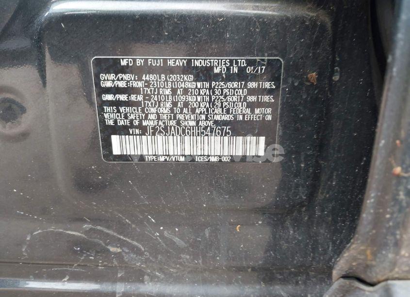 Photo 9 of 2017 Subaru Forester 2.5I PREMIUM (VIN JF2SJADC6HH547675)