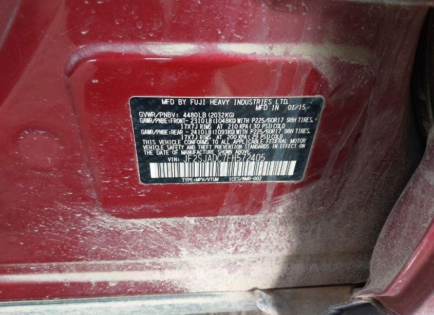 Photo 9 of 2015 Subaru Forester 2.5I PREMIUM (VIN JF2SJADC7FH572405)