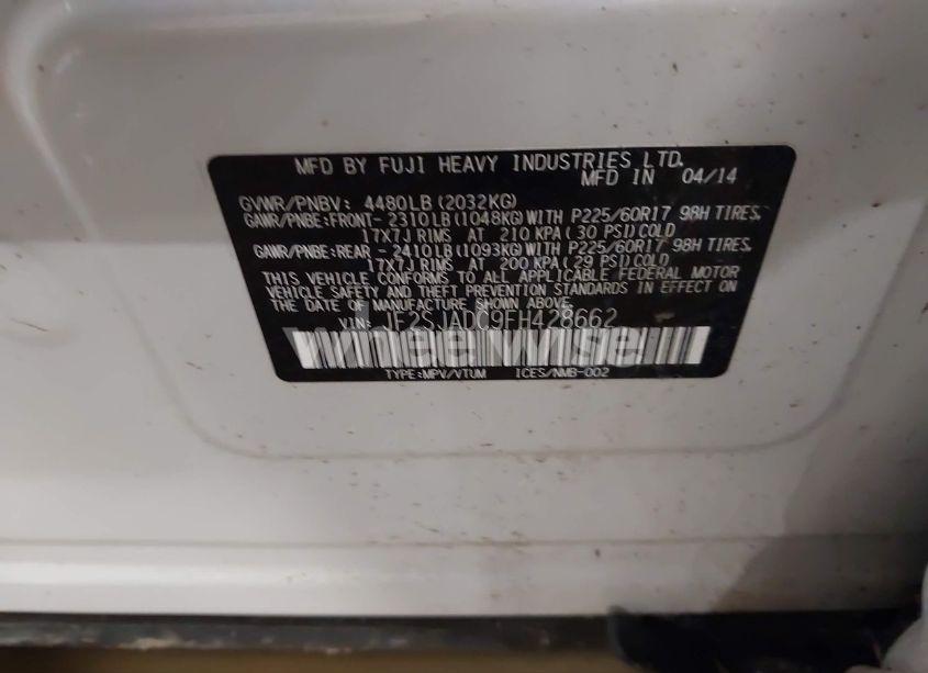 Photo 9 of 2015 Subaru Forester 2.5I PREMIUM (VIN JF2SJADC9FH428662)