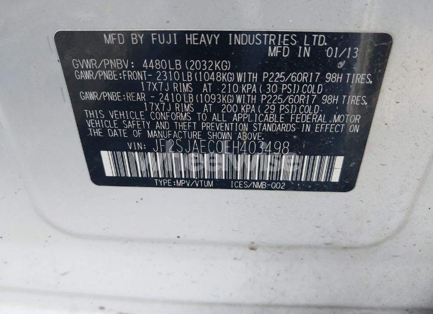 Photo 9 of 2014 Subaru Forester 2.5I PREMIUM (VIN JF2SJAEC0EH403498)