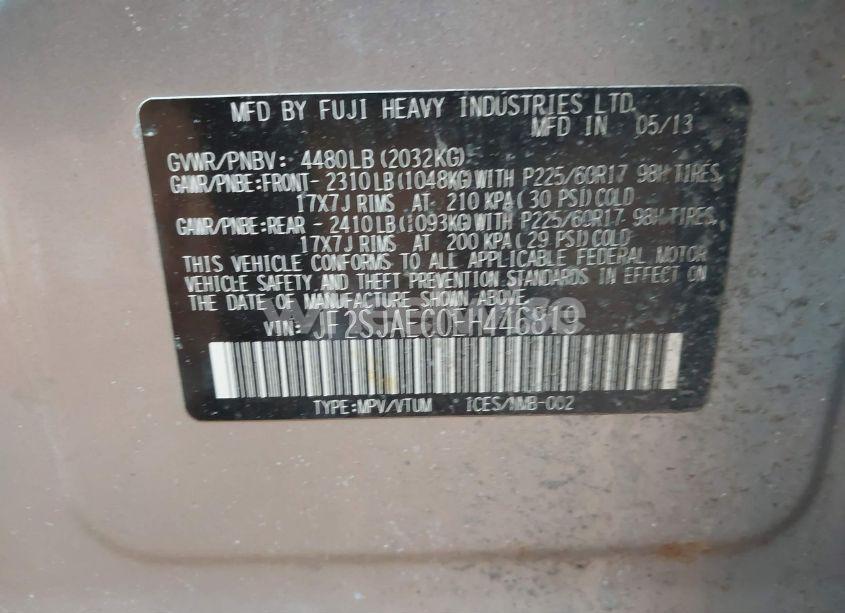 Photo 9 of 2014 Subaru Forester 2.5I PREMIUM (VIN JF2SJAEC0EH446819)