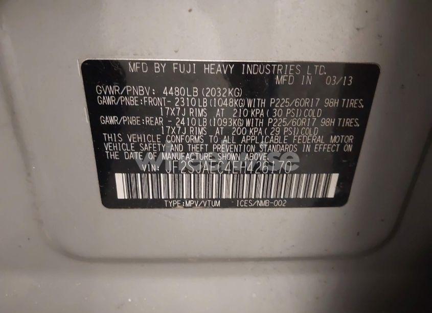 Photo 9 of 2014 Subaru Forester 2.5I PREMIUM (VIN JF2SJAEC4EH426170)