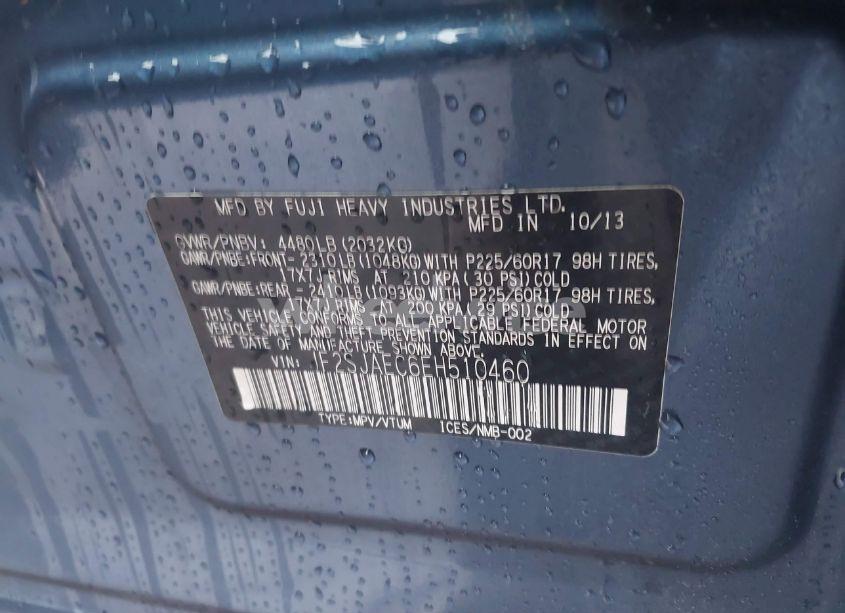 Photo 9 of 2014 Subaru Forester 2.5I PREMIUM (VIN JF2SJAEC6EH510460)