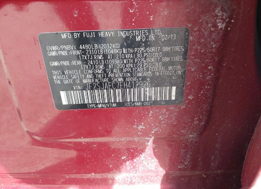 Photo 9 of 2014 Subaru Forester 2.5I PREMIUM (VIN JF2SJAEC7EH412926)