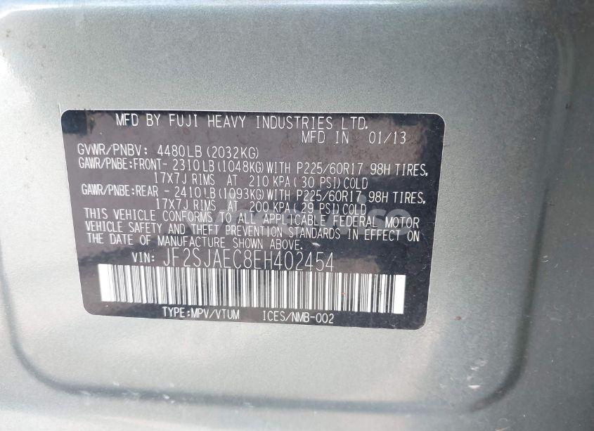 Photo 9 of 2014 Subaru Forester 2.5I PREMIUM (VIN JF2SJAEC8EH402454)