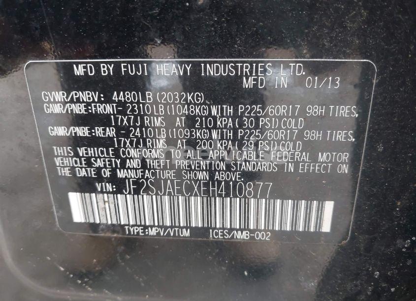 Photo 9 of 2014 Subaru Forester 2.5I PREMIUM (VIN JF2SJAECXEH410877)