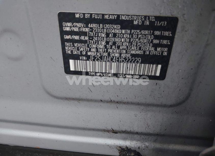 Photo 9 of 2014 Subaru Forester 2.5I LIMITED (VIN JF2SJAHC4EH522229)