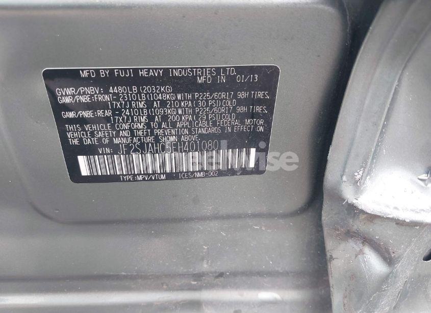 Photo 9 of 2014 Subaru Forester 2.5I LIMITED (VIN JF2SJAHC5EH401080)