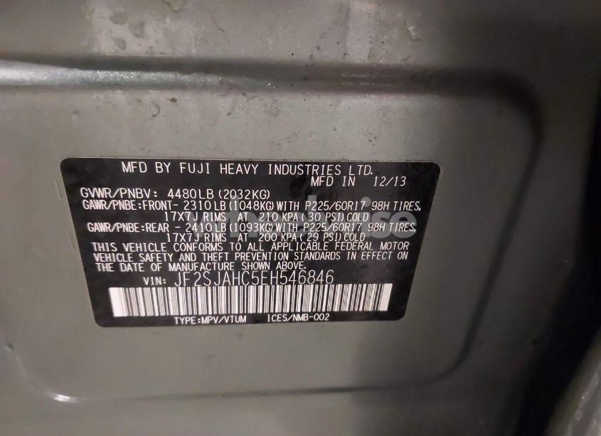 Photo 9 of 2014 Subaru Forester 2.5I LIMITED (VIN JF2SJAHC5EH546846)