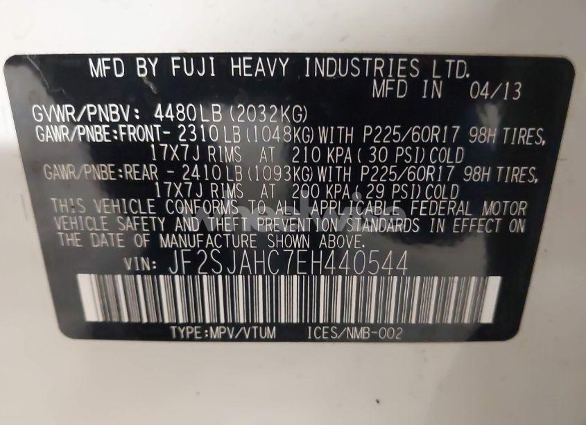 Photo 9 of 2014 Subaru Forester 2.5I LIMITED (VIN JF2SJAHC7EH440544)