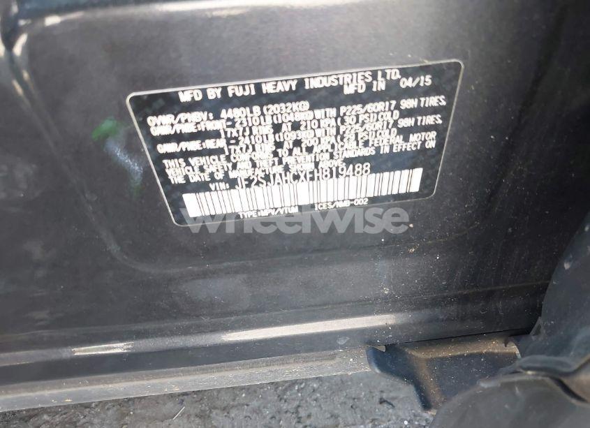 Photo 9 of 2015 Subaru Forester 2.5I LIMITED (VIN JF2SJAHCXFH819488)