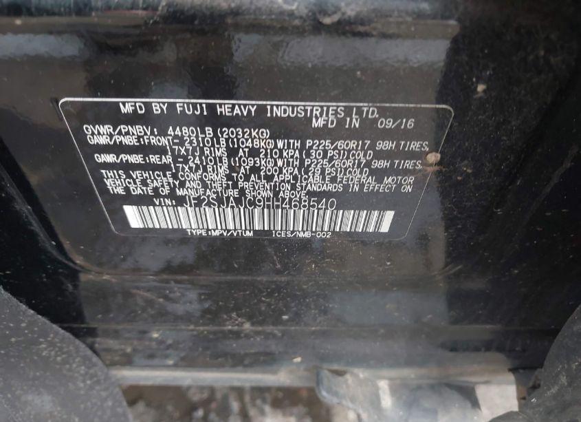 Photo 9 of 2017 Subaru Forester 2.5I LIMITED (VIN JF2SJAJC9HH468540)