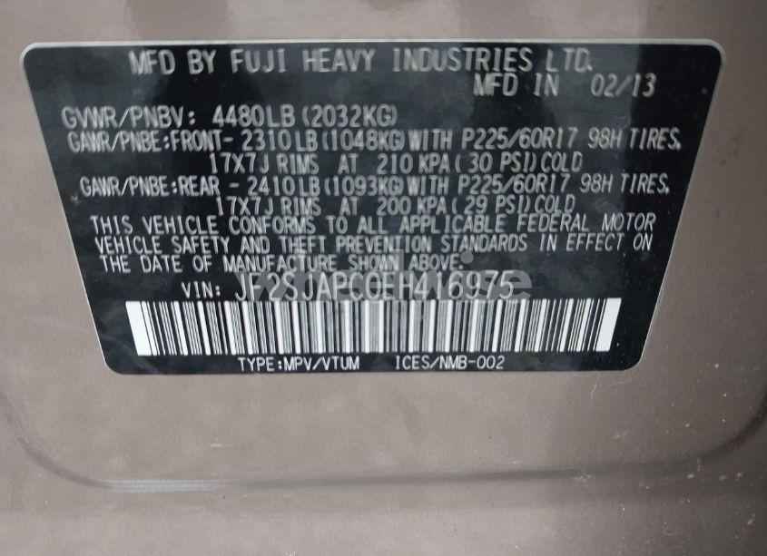 Photo 9 of 2014 Subaru Forester (VIN JF2SJAPC0EH416975)