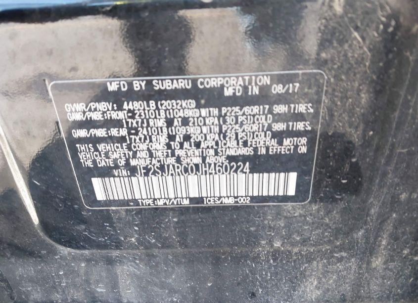 Photo 9 of 2018 Subaru Forester 2.5I LIMITED (VIN JF2SJARC0JH460224)
