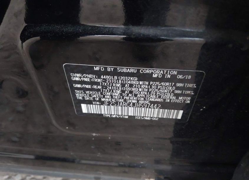 Photo 9 of 2018 Subaru Forester 2.5I LIMITED (VIN JF2SJARC4JH597442)