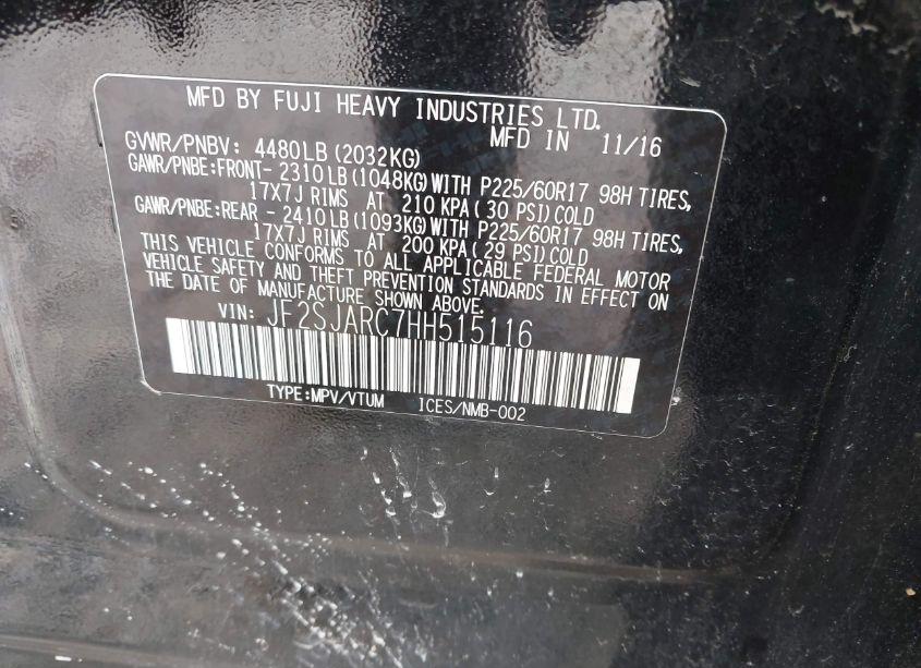 Photo 9 of 2017 Subaru Forester 2.5I LIMITED (VIN JF2SJARC7HH515116)