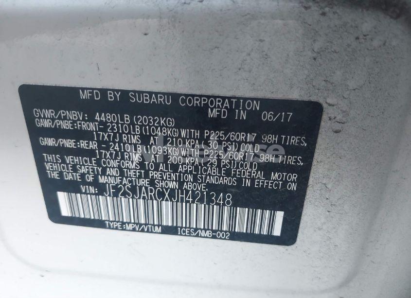 Photo 9 of 2018 Subaru Forester 2.5I LIMITED (VIN JF2SJARCXJH421348)