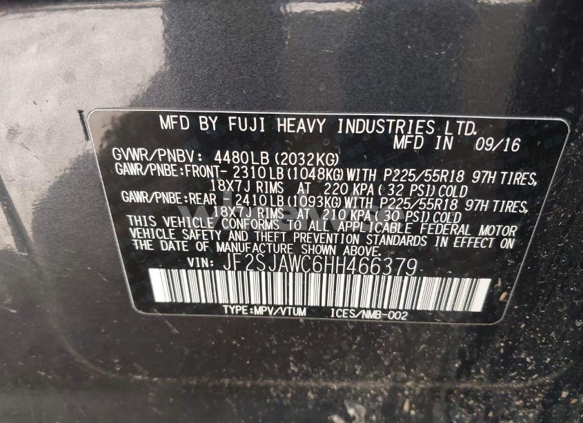 Photo 9 of 2017 Subaru Forester N/A (VIN JF2SJAWC6HH466379)