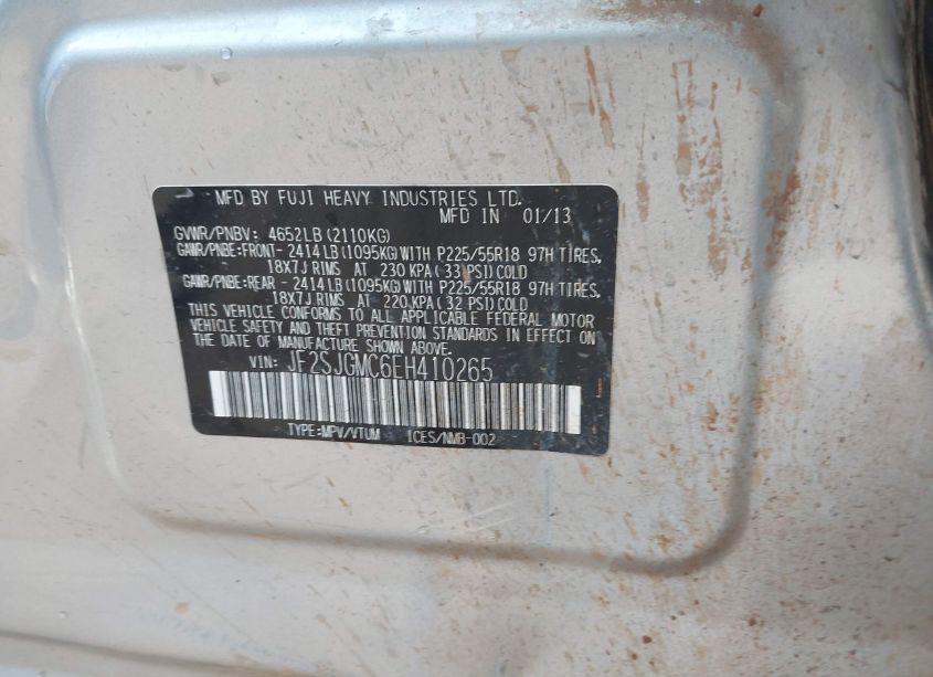 Photo 9 of 2014 Subaru Forester 2.0XT TOURING (VIN JF2SJGMC6EH410265)