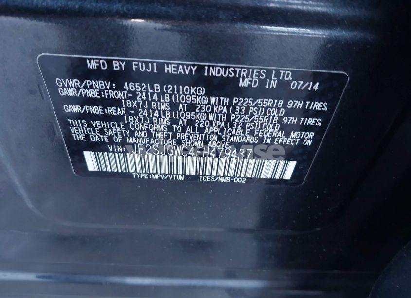 Photo 9 of 2015 Subaru Forester 2.0XT TOURING (VIN JF2SJGWC4FH479437)