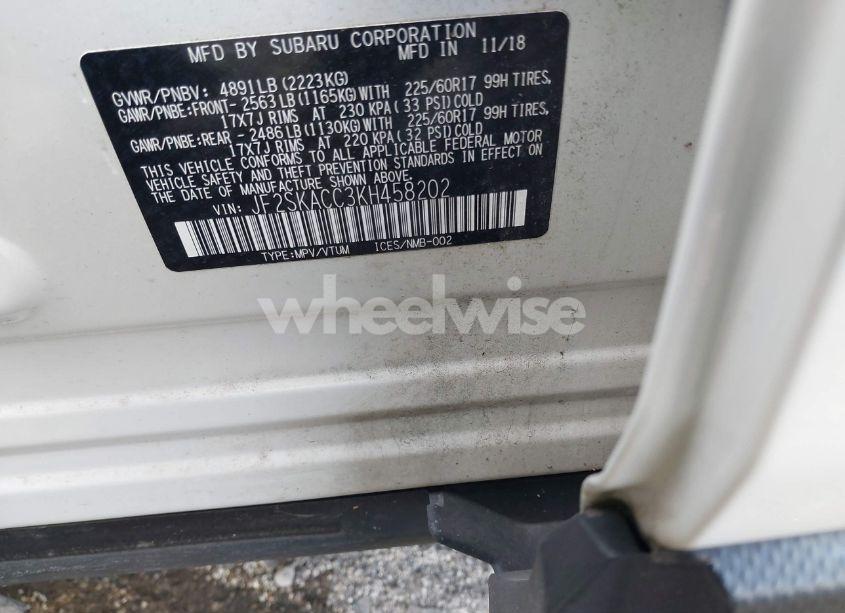 Photo 9 of 2019 Subaru Forester (VIN JF2SKACC3KH458202)