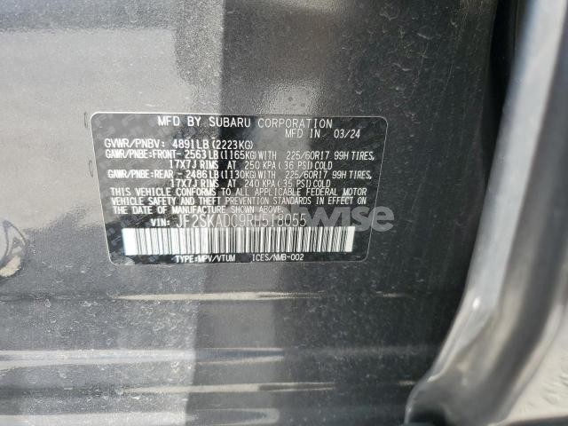Photo 3 of 2024 SUBARU FORESTER PREMIUM (VIN JF2SKADC9RH518055)