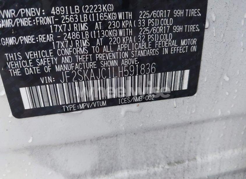 Photo 9 of 2020 Subaru Forester PREMIUM (VIN JF2SKAJC1LH591836)