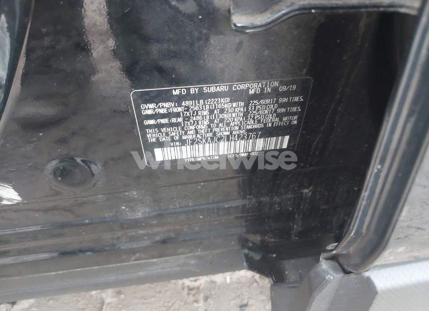 Photo 9 of 2020 Subaru Forester PREMIUM (VIN JF2SKAJC2LH423767)