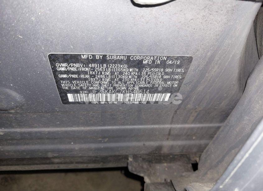 Photo 9 of 2019 Subaru Forester SPORT (VIN JF2SKAKC7KH540614)