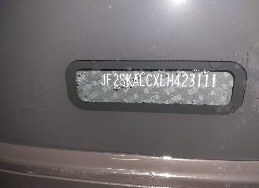 Photo 9 of 2020 Subaru Forester SPORT (VIN JF2SKALCXLH423111)