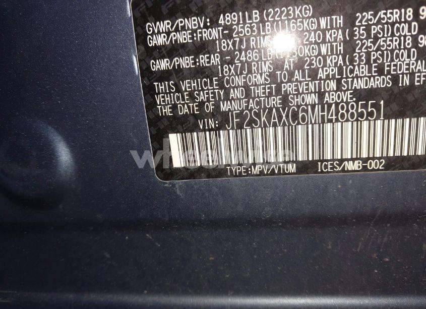 Photo 9 of 2021 Subaru Forester TOURING (VIN JF2SKAXC6MH488551)