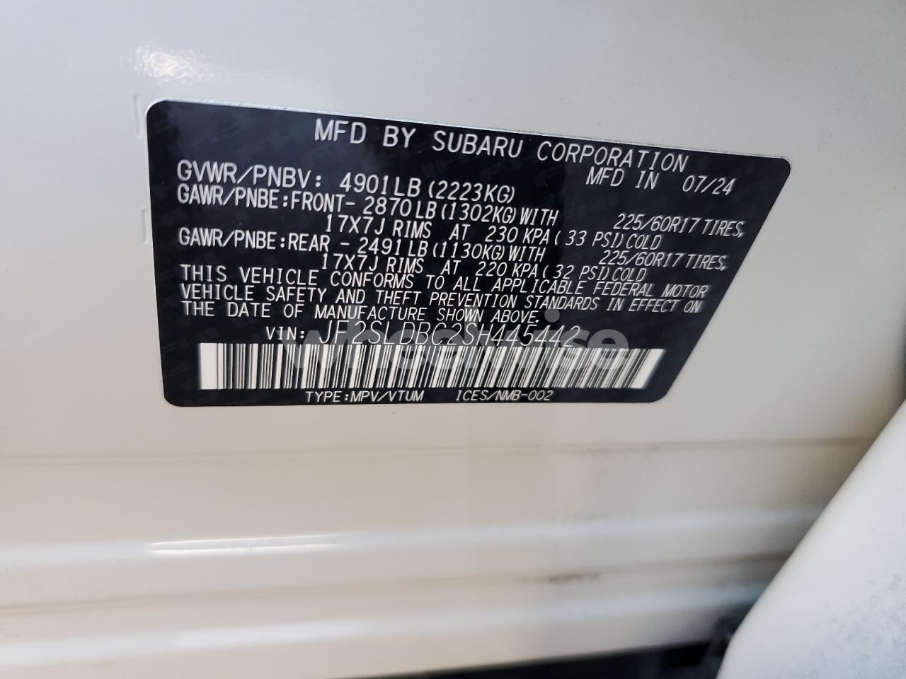 Photo 13 of 2025 SUBARU FORESTER PREMIUM (VIN JF2SLDBC2SH445442)