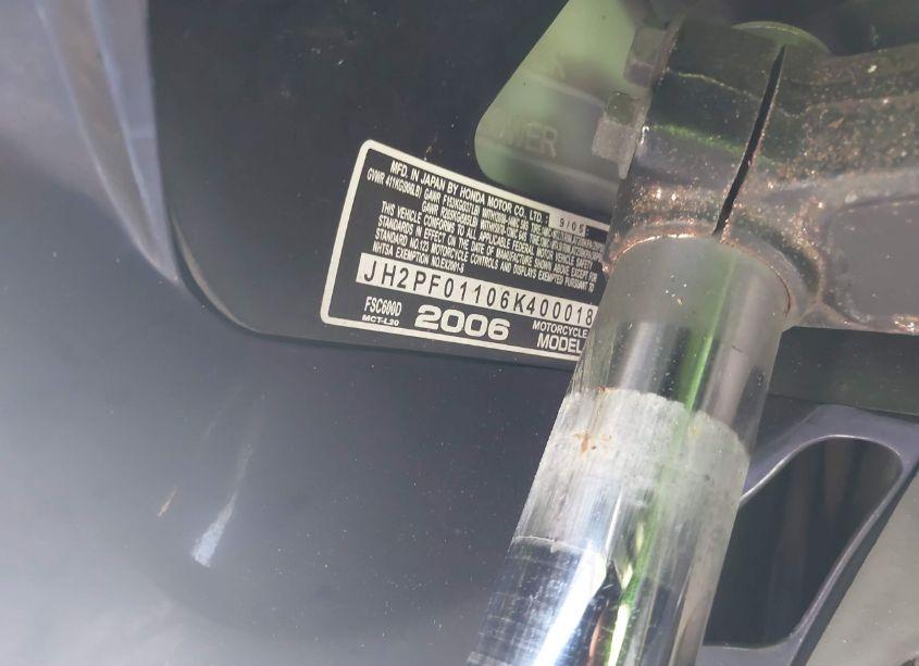 Photo 10 of 2006 Honda Fsc600 D (VIN JH2PF01106K400018)
